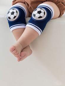 1 Pair Of Children's Football Knee Pads, Baby Crawling Knee Pads Suitable For Indoor Learning, Crawling, Anti Fall Knee Pads, Elbow Pads, And Leg Pads For Protection, Baby, Baby Knee Pads - Multicolor - View 3