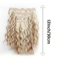 12 Inch Piece Hair Clip With Multiple Colors, Firmly Fixed And Not Easy To Loosen, Suitable For Women To Wear In Various Occasions All Saints' Day - Multicolor - View 4