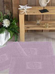 3-Pack Foot Towels – 45x90 Cm, Anti-Slip & Highly Absorbent, 100% Cotton - Black - View 2