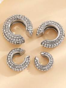 4/8pcs Chunky Ear Cuff For Women Non Piercing Jewelry Set Personalized Rock Punk Ear Clip On Earrings