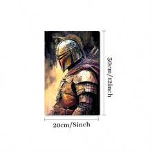 1pc The Mandalorian, Warrior In The Rain, Sci-Fi Armor Style Framed Wall Art - Canvas Prints Poster, Ready To Hang - Home Decor, Ideal For Home, Office Wall Decor, Family Gift, Living Room Bedroom Wall Decor - 香檳色 - 查看 10