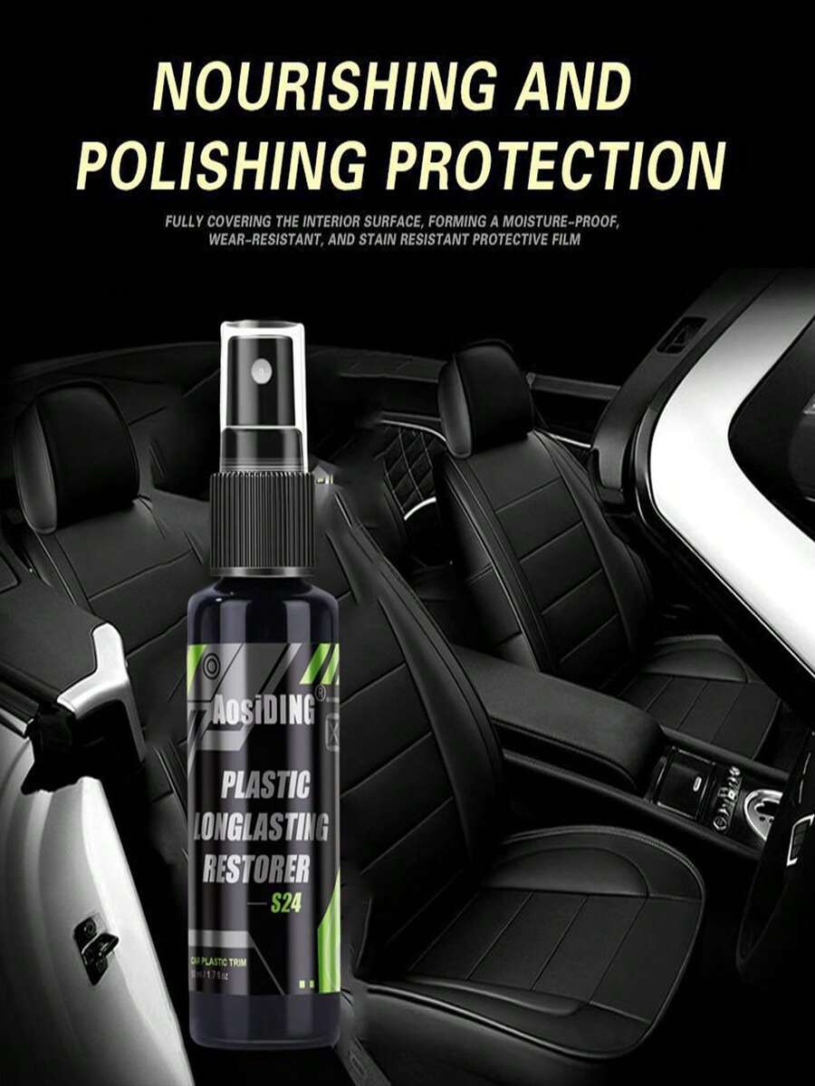 Car Plastic Restorer Back To Black Gloss Car Cleaning Products Plastic Leather Restore Auto Polish Auto Interior & Panel Renewal Wax Coating Agent Car Wax Car Wax Polish - Multicolor - View 1