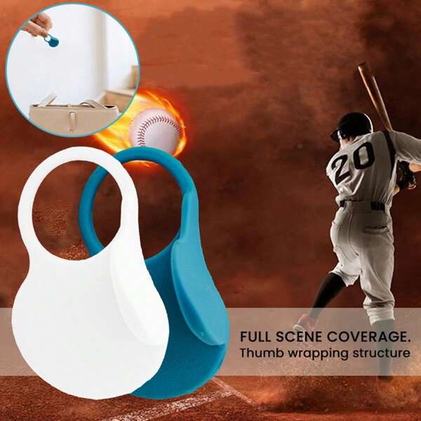 1 pièce Protège-pouce en silicone, accessoire d'entraînement au baseball, prévient les blessures