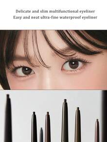 Clio Sharp So Simple Waterproof Eyeliner Pencil 03, Smooth Application, High Pigmentation, Long-Lasting And Smudge-Proof, Self-Sharpening, Easy To Apply, Beginner-Friendly, Suitable For Daily And Occasion Makeup, Korean Cosmetics, 0.14g/0.005oz - 03 - Xem 8