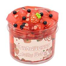 70/300ml Large Crunchy Crystal Slime Kit - Watermelon Grape Peach Strawberry Bottle Premade Slime Pack Set Non-Sticky Jelly Cube Slime Party Favor Birthday Gifts - Multicolor - View 11