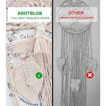 Dream Catcher Boho Tree Of Life Large Handmade Macrame Wall Hanging Bohemian For Girls Wedding Party Nursery Cafe Home Bedroom  Decor With Gift Box - 生命之樹 - 查看 3