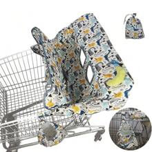 DODO NICI Shopping Cart Cover For Baby Girl Infant High Chair Cover Portable Universal Fit Machine Washable 2 Layers Pink Dots