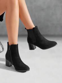Botas de moda de mujer Cremallera lateral De moda