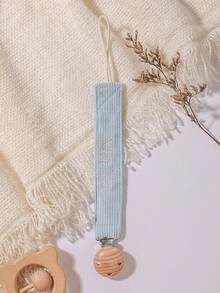 1pc Personalized Baby Pacifier Clip Cute Polka Dot Print Customized Patterns For Boys And Girls, Custom Baby Pacifier Clip Universal Soothing Clip, Suitable For Halloween, Baptism, Thanksgiving, Christmas Giftsbaby Shower Family Decorations Gifts - Multicolor - View 6