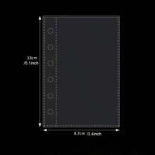 10 Stück/20 Stück/30 Stück A7 Ordner klare Kartenhüllen, 3 Zoll Postkarten Halter, 6 Löcher Kpop Mini Sammlerbuch Nachfüllbeutel Schulmaterial, Schulanfang