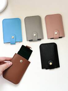 简约抽绳卡包小巧便携轻薄女士钱包迷你钱包零钱包钱夹 - 彩色 - 查看 1