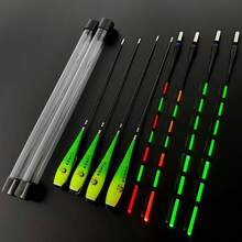 1套夜钓浮标夜光钓鱼救生艇，鱼竿报警灯救生艇夜光棒夜钓钩咬钩指示器，IPX7防水