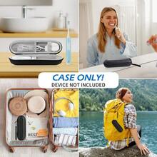 Toothbrush Travel Case For  OralB Pro 1000 1500 5000 7000 7500 And  Sonicare 4100 1100 5300 5100 6100 6500 IO Series Electric Toothbrush Hard Protective Storage Bag Black 2yk1 - Black - View 4