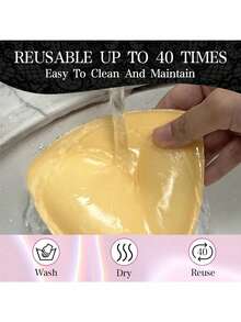 2/1Pair Double-Sided Sticky Bra Inserts,Snowy Sticky Bra Inserts,Sticky Bra Push Up, Self Adhesive Pads Ultra Instant Lift Bra, Push Up Bikini Pads For Sports Bra Swimsuit - Multicolor - View 11