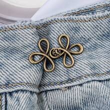 1pair/2pairs/4pairs Instant Removable Waistband Cincher For Loose Fit Jeans, Adjustable Jeans Button Clips Without Sewing