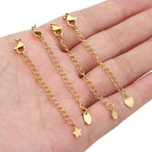 10 stuks roestvrijstalen verlengkettingen met kreeftsluitingen voor het maken van doe-het-zelf sieraden, armbanden, kettingen en connectoren