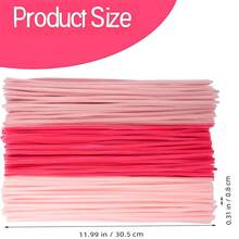 150/300pcs Pink Mixed Color Craft Pipe Cleaners, Pipe Cleaner Craft Light Pink Pink Jade Deep Red Pink Pipe Cleaner For Craft Foldable Chenille Rod Pipe Cleaner,Chenille Stems, Pipe Cleaners Craft, Chenille Stems Pipe Cleaners, Fuzzy Sticks Craft Supplies, Colored Pipe Cleaner, For DIY Art And Craft Projects And Decorations
