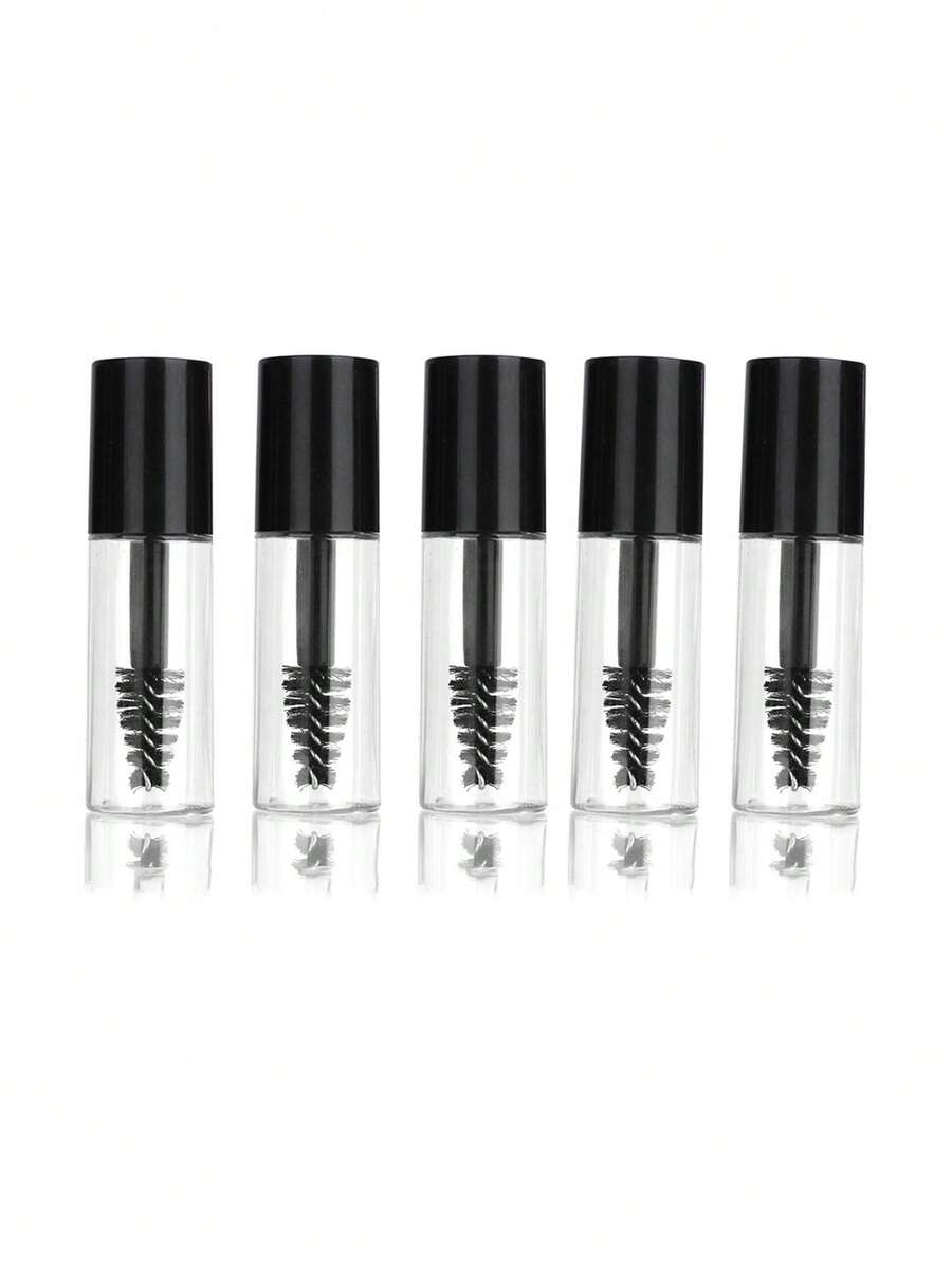 1 件/5 件 3ml 睫毛膏空管，迷你透明，可再填充 DIY 化妆品空瓶，适用于旅行化妆品分配器 - 黑色 - 查看 1