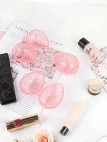 3-Piece Makeup Sponge Storage Box, Porous-Proof Transparent Beauty Sponge Holder, Powder Puff Cosmetic Holder, Travel Portable Breathable Storage Box,Holiday Beach, Bathroom, Bedroom, Large Capacity