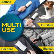 1/5/10卷装可重复使用毛绒毛发去除卷，60张/1个替换装，粘性锋利刷头，适用于宠物毛发，大号锋利去除卷，适用于沙发、家具，网络星期一、星期五、圣诞礼物、圣诞装饰、新年礼物 - 彩色 - 查看 7