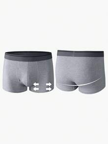 Norcotton 4pcs Men's Underwear, Pure Cotton Side Opening Boxer Briefs, Breathable Cotton Boxing Shorts - Multicolor - View 4