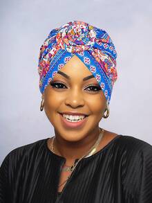 Awegeo Women's Turbans Printed Style, Light Luxury African Style Headscarf Hat, Important Occasion Wearing Headband Hijab Hair Sleep Cap - Multicolor - View 16