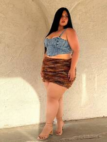 Truni Jupe crayon moulant style vintage américain Maillard, vêtements western pour femmes