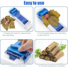 SSGrape Leaves Roller Machine, Vegetable Meat Rolling Tool, Kitchen DIY Dolma Sarma Sushi Maker For BeginnersSS