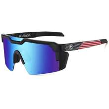 Óculos de sol novos de última geração da marca de luxo para 2024, com lentes azul, verde e vermelha, para homens e mulheres, com design oversized para esportes ao ar livre, com certificação Z87 e design da moda, além de óculos de ciclismo antirraios ultravioleta HW05 com caixa, de design elegante.