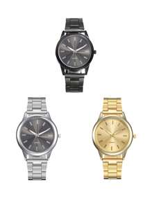 1/2/3/4/7 Stücke - Luxus Damen Quarz Uhr, Damen Edelstahl Ultradünn Mode Uhr, rundes Ziffernblatt, elegant und modisch, passend zu Alltagskleidung, vielseitige Damen Uhr für verschiedene Anlässe geeignet.