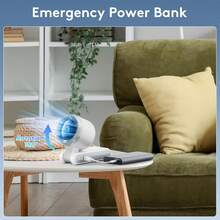 Portable Handheld Turbo Fan, 5 Gear Wind, Battery Operated, Up To 12 Working Hours, 3 IN 1 Hand Fan With Air Turbo Tech Cooling Fan For Outdoor Activities, Travel, Beach - 白色 - 查看 8