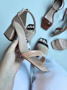 GISELE SANDAL / NUDE, CARAMEL, BLACK. For Parties, Everyday, Office. - Camel - View 6