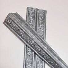 230cmx8cm Thicken 3D Pattern Embossed Foam Self-Adhesive Skirting Wall Sticker Waterproof Anti Dirt Soft Wall Decoration Lines