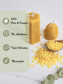 500g/1000g Beeswax Pellets - Multi-Filtered Wax, Suitable For DIY And Candle Making - Ideal As Gifts And Home Decor (Yellow/White Available), Mother's Day Gift, Gift For Women - Multicolor - View 4