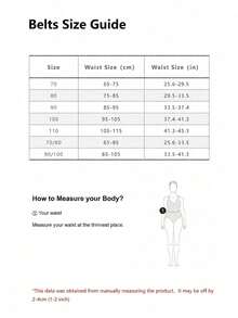 1pc Women's Rectangle Buckle Retro Belt, Suitable For Autumn/Winter Everyday Use Fall, Autumn, Halloween - Baby Pink - View 6