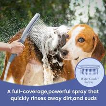 Dog Shower Attachment, Dog Shower With Metal Diverter, Pet Shower Attachment For Fast And Easy Dog Bathing, 3 Spray Modes One-Button Switch 8-Foot Hose For Indoor And Outdoor - 藏蓝色 - 查看 4