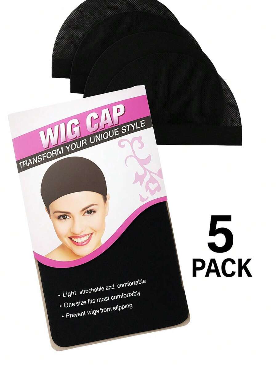 Touca Wig Cap 5 Unidades – Ideal para Perucas e Lace