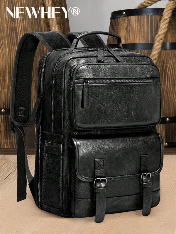 NEWHEY Mochila para portátil Mochila impermeable para hombres Mochila de moda para hombres Bolsos para trabajar, viajar, ir a la universidad