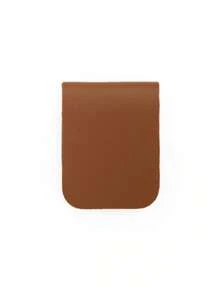 1pc Leather Magnetic Bookmark, Fashion Magnetic Page Clip, Colorful Planner Document Clip, Magnetic Money Clip School Supplies,Back To School