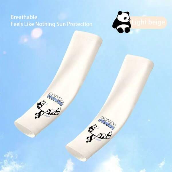 1 Pair Children Anti-UV Cooling Arm Sleeves, Suitable For Daily Wear