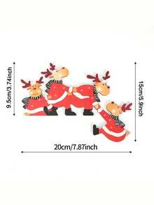 圣诞节家居装饰圣诞麋鹿门框装饰个性创意圣诞装饰品房间装饰圣诞装饰圣诞装饰品家居