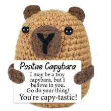 1件手工编织毛绒玩偶挂饰，充满正能量的鼓励话语，也可作为小礼物送给亲朋好友。可爱的编织玩具非常适合摆放在家中的客厅和书桌上，作为生日礼物或房间装饰的装饰品。可爱的玩偶礼物设计和鼓励的话语温暖又甜蜜！这些可爱的玩偶将永远是你的朋友，它们会让你感到轻松快乐！ - 彩色 - 查看 13