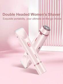 2-In-1 Female Wet And Dry Dual Use Shaver, Female Electric Shaver, Whole Body, Legs, Underarm, Double Headed Shaver, Gift - Multicolor - View 9