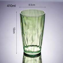 1pc 310ML/410ML Acrylic Multi-Color Dopamine Juice Cup, Beverage Cup, PC Material Household Plastic Cup, Cafe Large Capacity Water Cup, Diamond Pattern Highly Attractive Anti-Fall Anti-Hot, Stackable Outdoor Portable Set - Multicolor - View 23