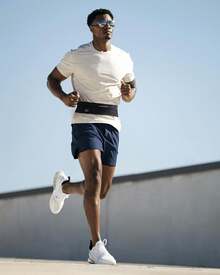 WATERFLY - Riñonera para correr con cinturón de cintura delgada para hombres y mujeres, soporte de teléfono para ejercicio, maratón, jogging, Negro -, Cinturón ligero para correr - gris - Ver 10