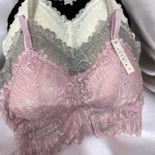 CIMA BONETERIA Set de 4 piezas De Sujetador De Encaje Para Mujer - Multicolor - Ver 3