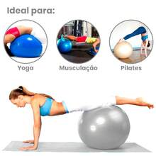 Bola de Pilates Ioga Fisioterapia Bola Suiça Gym ball Swiss Ball Ginástica Aguenta até 200kg - com Bomba de Ar
