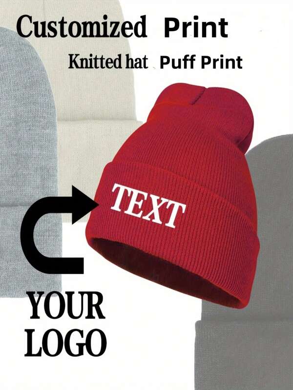 Gorro de malha personalizado, estilo Y2K, personalize seu próprio texto, nome ou logotipo personalizado, gorro de malha com borda enrolada, adequado para uso diário, presente para o dia dos pais e das mães. Chapéu durável, colorido, fofo, adorável, engraçado, kawaii, Y2K, elegante, unissex, casual, personalizado, único, personalizado, presentes ideais para ele, presentes ideais para ela, para ela, para o namorado, para a namorada, para a família, para os amigos.