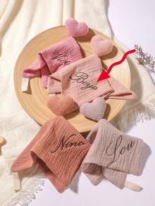 1pc Customized Embroidered Name Baby Rabbit Comforter Soft & Cute, Great Gift For Baby Boys & Girls - Multicolor - View 5
