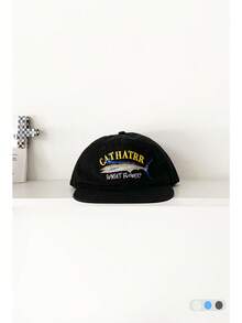 1pc Retro Letter Printed Baseball Cap For Women, Summer Student Versatile Breathable Wide Brim Mesh Cap, Patchwork Color Flat Brim Adjustable Snapback Hat With Embroidered Logo, Street Fashion - Flat Eaves - View 24